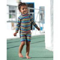 Frugi Bunte Badehose mit längeren Bein Swim Stripe_AW20