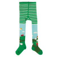 Frugi Strumpfhose aus Bio Baumwolle Scots Pine/Scene_AW20