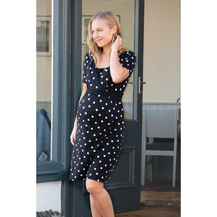 Frugi Schwangerschaftskleid Black Spot_AW20