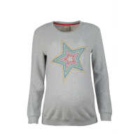 Frugi Schwangerschafts Sweatshirt Grey Marl/Star_AW20