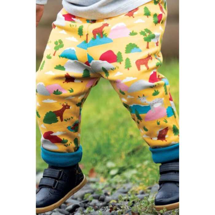 Frugi Wendbare Kinder Baumwoll-Interlock-Hose Mountain Side_AW20