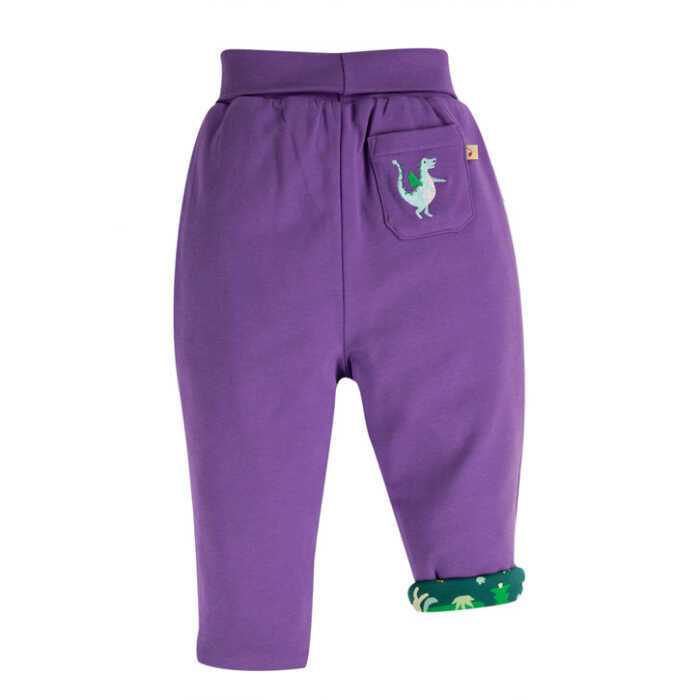 Frugi Wendbare Kinder Baumwoll-Interlock-Hose Scots Pine Fairytale_AW20