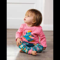 Frugi gemusterte Leggings Loch Blue/Flowers_AW20
