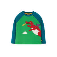 Frugi Tierisches Sweatshirt Glen Green/Dragon_AW20