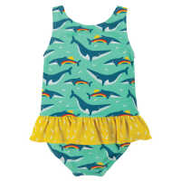 Frugi Badeanzug im Korallendesign Rainbow Whales_AW20