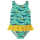 Frugi Badeanzug im Korallendesign Rainbow Whales_AW20