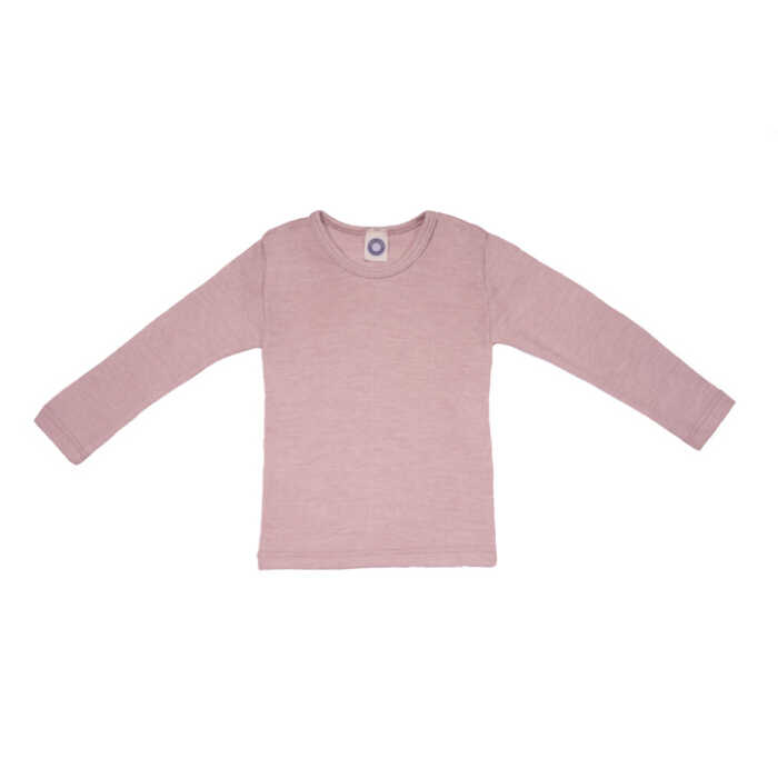 Cosilana Kinder-Unterhemd 1/1 Arm 92 altrosa 70% Merinoschurwolle / 30% Seide