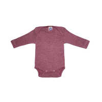 Cosilana Baby-Body 1/1 Arm 074/080 weinrot meliert  45%...