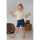 Cosilana Kinder Bermuda uni Wolle kbT/Seide