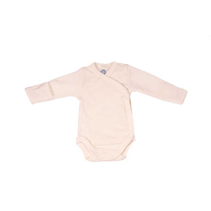Cosilana Wickelbody 1/1 A m. KR natur 70% Merinoschurwolle / 30% Seide