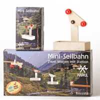 Kraul Mini-Seilbahn 2 Wagen mit Station und 2 x 5 m Seil 1170