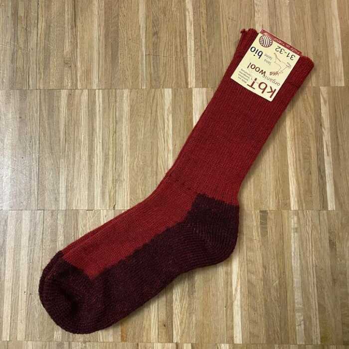 Hirsch Natur Treckingsocke mit Plüschsohle Schurwolle kbT