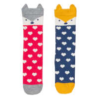 Kite Foxy Heart Socken 23-25 Navy Gestrickt GOTS