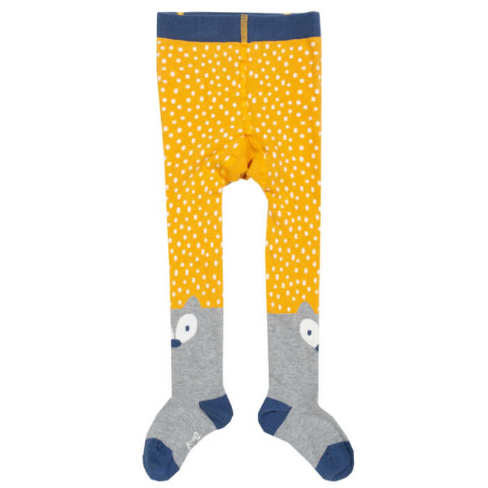 Kite Little Cub Strumpfhose  Senfgelb Gestrickt GOTS