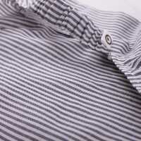 Müsli Bandana Baby White/blue stripe CO/100