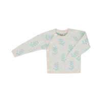 Puri Baby Kimono Leaves 50/56 natur/cameo grün...