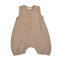 Pigeon Baby Strampler Musselin 100% Bio-Baumwolle grün, pink, taupe