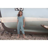 Pigeon Jumpsuit Musselin grün 100% Bio-Baumwolle