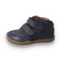 BLifestyle RACCOON 28 marine weit Bioleder gewachst/Textil oilskin Barfußschuh