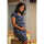 Frugi Ona Maternity & Nursing Wrap Kleid Indigo Breton