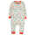 Frugi Summer Zip Babystrampler Soft White Toot Toot
