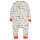 Frugi Summer Zip Babystrampler Soft White Toot Toot