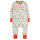 Frugi Summer Zip Babystrampler Soft White Toot Toot