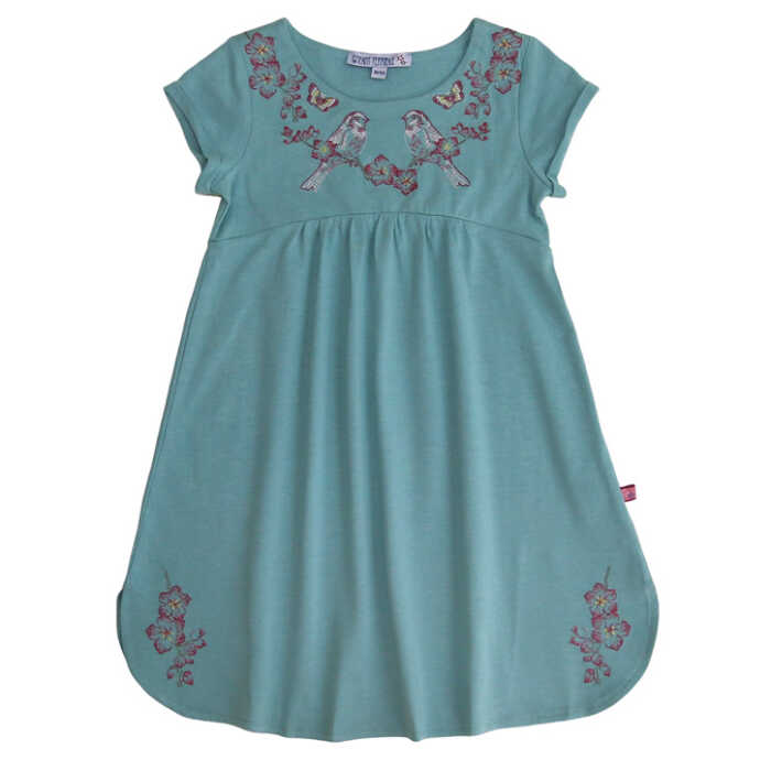 Enfant Terrible Jersey Kleid Stickerei,jade