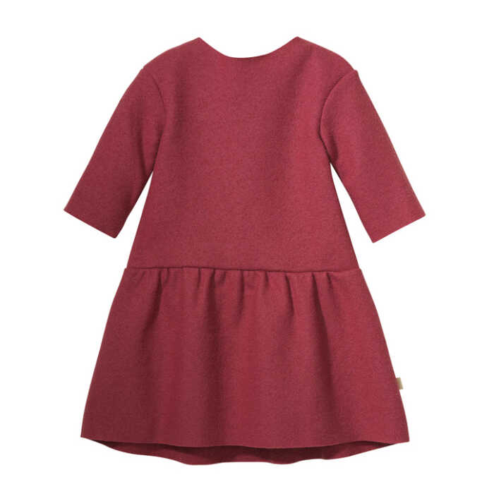 Disana Kleid 122/128 wildbeere 100% Bio-Schurwolle