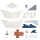 Fabelab Piratenschiff-Bastelset aus recyceltem Polyesterfilz 45x15cm