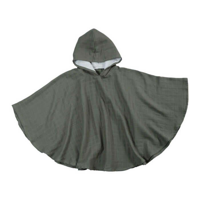 Fabelab Kleinkind Poncho Olive Onesize  60x50cm