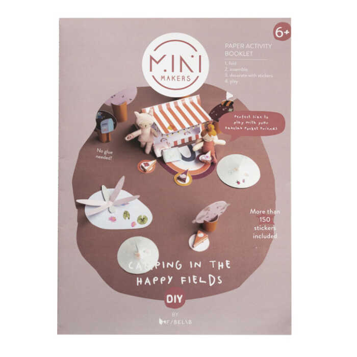 Fabelab MM Booklet Happy Fields A4 - 6 Blätter + 1 Seite Sticker