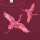Enfant Terrible Shirt mit Kranichen bordeaux