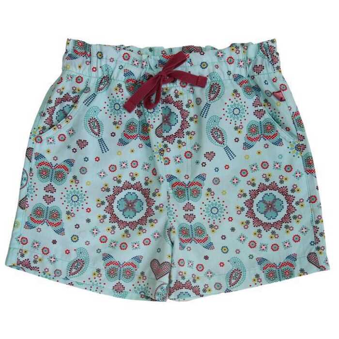 Enfant Terrible Webshorts Mosaik helles jade-rot