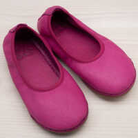 Pololo Barefoot Ballerina Indoor Pink, Grün, Blau Ledersohle