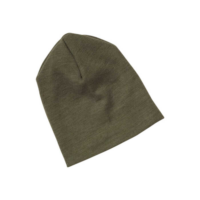 Engel Baby-Mütze, Wolle/Seide olive 62/68