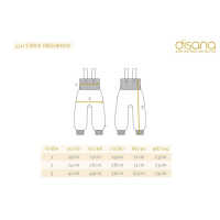 Disana Strick-Trägerhose 86/92 olive aus Schurwolle kbT