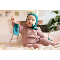 Disana Baby Strick-Overall 62/68 rosé Schurwolle kbT GOTS