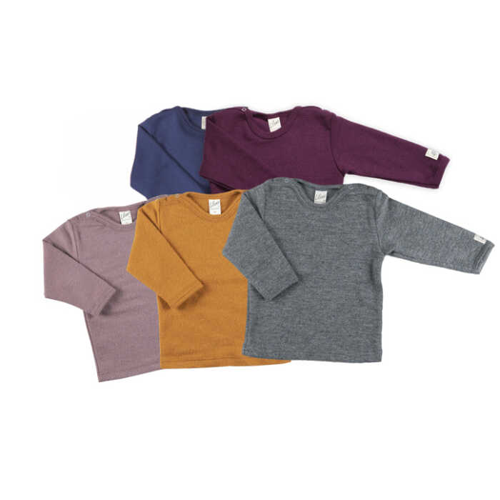 Lilano Shirt UNI 56 mauve Wolle kbT/Seide