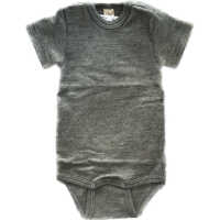 Lilano Body kurzarm 74 hellgrau aus Wolle kbT/Seide