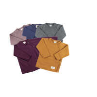 Lilano Baby Wickelshirt 68 mauve Wolle kbT/Seide
