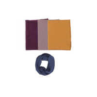 Lilano Schlauchschal Gr.1 mauve Wolle kbT/Seide