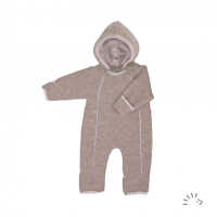 Iobio Baby Overall  62/68 Beige Melange Wollvlies GOTS