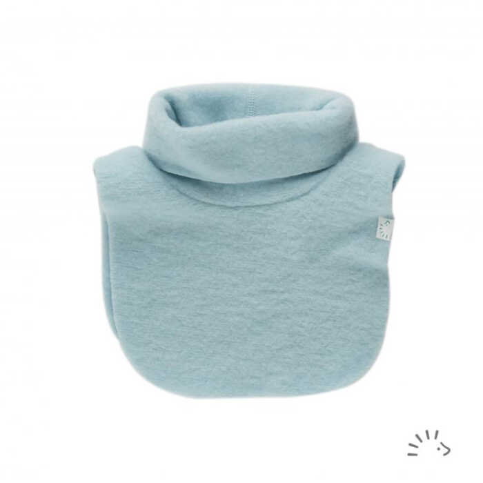 Iobio Schlupfschal L Eisblau Wollvlies GOTS