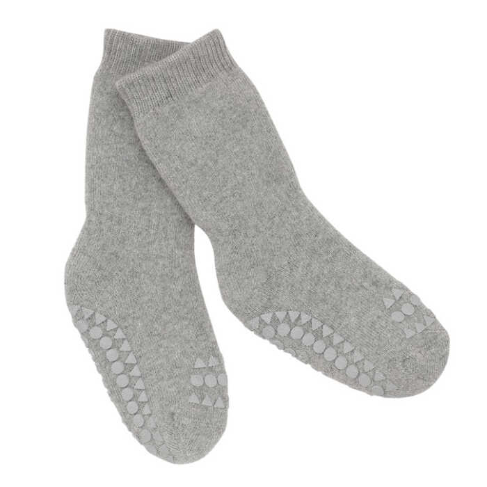 GoBabyGo 17-19 Grey Melange Stoppersocken aus Baumwolle