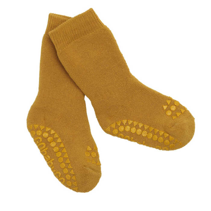 GoBabyGo 23-26 Mustard Stoppersocken aus Baumwolle