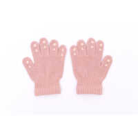 GoBabyGo 1-2y Dusty Rose Handschuhe mit Grip aus Baumwolle