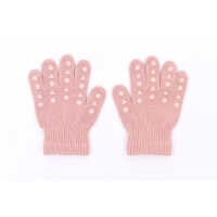 GoBabyGo 1-2y Dusty Rose Handschuhe mit Grip aus Baumwolle