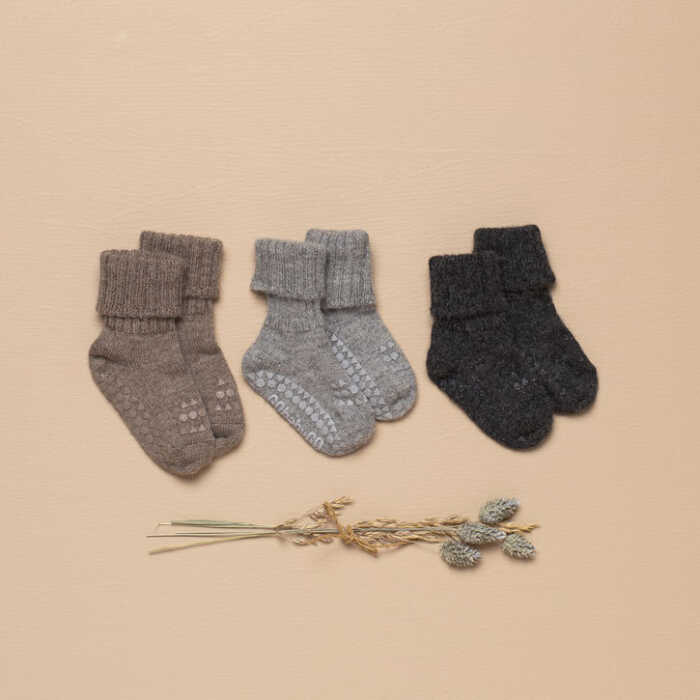 GoBabyGo Stoppersocken aus Alpakawolle