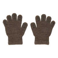 GoBabyGo 2-3y Brown Melange Handschuhe mit Grip aus Wolle